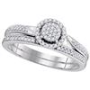 Image 1 : 0.20CT Diamond Micro-Pave 10KT Ring White Gold