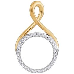 0.12CT Diamond Anniversary 10KT Pendant Yellow Gold