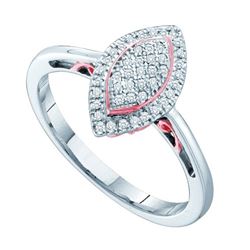 0.02CT Diamond Micro-Pave 10KT Ring White Gold