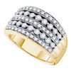 Image 1 : 1.0CT Diamond Anniversary 14KT Ring Yellow Gold