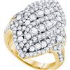 Image 1 : 2.0CT Diamond Anniversary 14KT Ring Yellow Gold