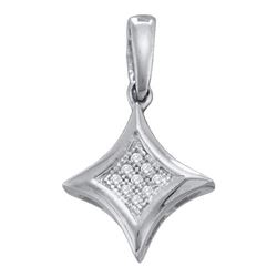 0.02CT Diamond Anniversary 10KT Pendant White Gold