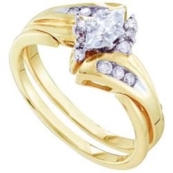 0.25CT Diamond Bridal 14KT Ring Yellow Gold