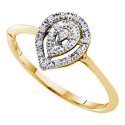 0.05CT Diamond Anniversary 10KT Ring Yellow Gold