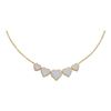 Image 1 : 0.33CT Diamond Heart 10KT Necklace Yellow Gold