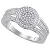 Image 1 : 0.25CT Diamond Machine-Set 14KT Ring White Gold