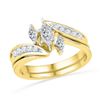 Image 1 : 0.50CT Diamond Bridal 10KT Ring Yellow Gold