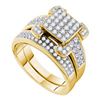 Image 1 : 1.0CT Diamond Invisible 14KT Ring Yellow Gold