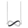 Image 1 : 0.10CT Diamond Infinity 10KT Pendant White Gold