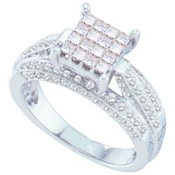 1.0CT Diamond Invisible 14KT Ring White Gold