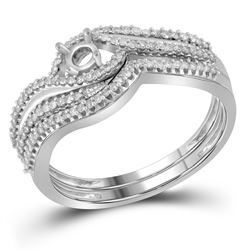 0.25CT Diamond Semi-Mount 10KT Ring White Gold