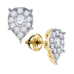 1.60CT Diamond Seville 14KT Earrings Yellow Gold