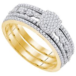 0.35CT Diamond Bridal 10KT Ring Yellow Gold