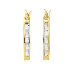 0.25CT Diamond Anniversary 10KT Earrings Yellow Gold