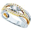 Image 1 : 0.75CT Diamond Bridal 14KT Ring White Gold