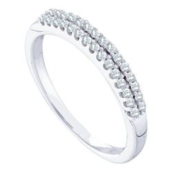 0.20CT Diamond Anniversary 14KT Ring White Gold