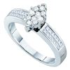 Image 1 : 0.50CT Diamond Invisible 14KT Ring White Gold