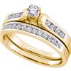 Image 1 : 0.50CT Diamond Bridal 14KT Ring Yellow Gold