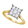 Image 1 : 0.85CT Diamond Seville 14KT Ring Yellow Gold
