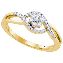 0.25CT Diamond Anniversary 10KT Ring Yellow Gold
