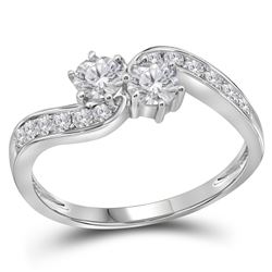 0.60CT Diamond Bridal 10KT Ring White Gold