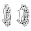Image 1 : 1CT Diamond Anniversary 14KT Earrings White Gold