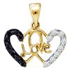 Image 1 : 0.20CT Diamond Heart 14KT Pendant Yellow Gold