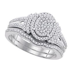 0.50CT Diamond Bridal 10KT Ring White Gold