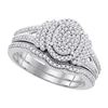 Image 1 : 0.50CT Diamond Bridal 10KT Ring White Gold