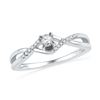 Image 1 : 0.02CT Diamond Anniversary 10KT Ring White Gold