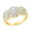 Image 1 : 0.50CT Diamond Bridal 10KT Ring Yellow Gold