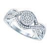 0.33CT Diamond Micro-Pave 10KT Ring White Gold