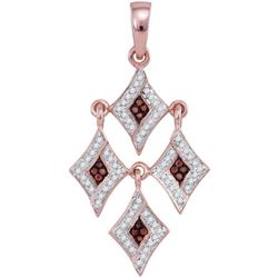 0.25CT Diamond Anniversary 10KT Pendant Rose Gold