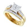 Image 1 : 0.25CT Diamond Fanuk 10KT Ring Yellow Gold