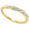 Image 1 : 0.05CT Diamond Anniversary 10KT Ring Yellow Gold