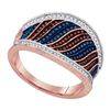 Image 1 : 0.35CT Diamond Micro-Pave 10KT Ring Rose Gold