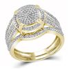 Image 1 : 0.50CT Diamond Bridal 10KT Ring Yellow Gold