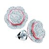Image 1 : 0.33CT Diamond Micro-Pave 10KT Earrings White Gold