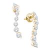 Image 1 : 1.0CT Diamond Journey 14KT Earrings Yellow Gold