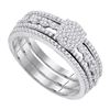 Image 1 : 0.35CT Diamond Bridal 10KT Ring White Gold