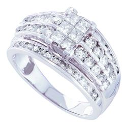 1.50CT Diamond Invisible 14KT Ring White Gold