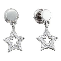 0.20CT Diamond Anniversary 10KT Earrings White Gold
