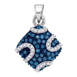 0.50CT Diamond Micro-Pave 10KT Pendant White Gold
