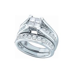 2.0CT Diamond Invisible 14KT Ring White Gold