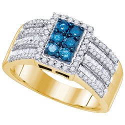 1CT Diamond Anniversary 10KT Ring Yellow Gold