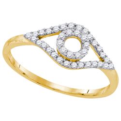 0.20CT Diamond Anniversary 10KT Ring Yellow Gold