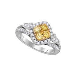 1.0CT Diamond Anniversary 14KT Ring White Gold