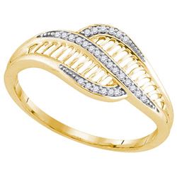 0.12CT Diamond Anniversary 10KT Ring Yellow Gold