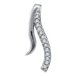0.05CT Diamond Anniversary 10KT Pendant White Gold