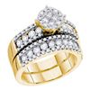 Image 1 : 1.75CT Diamond Soleil 14KT Ring Yellow Gold